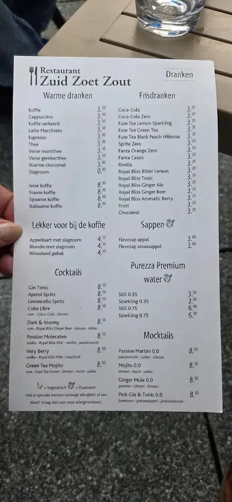 Menu_Restaurant Zuid Zoet Zout_Biddinghuizen_image_4