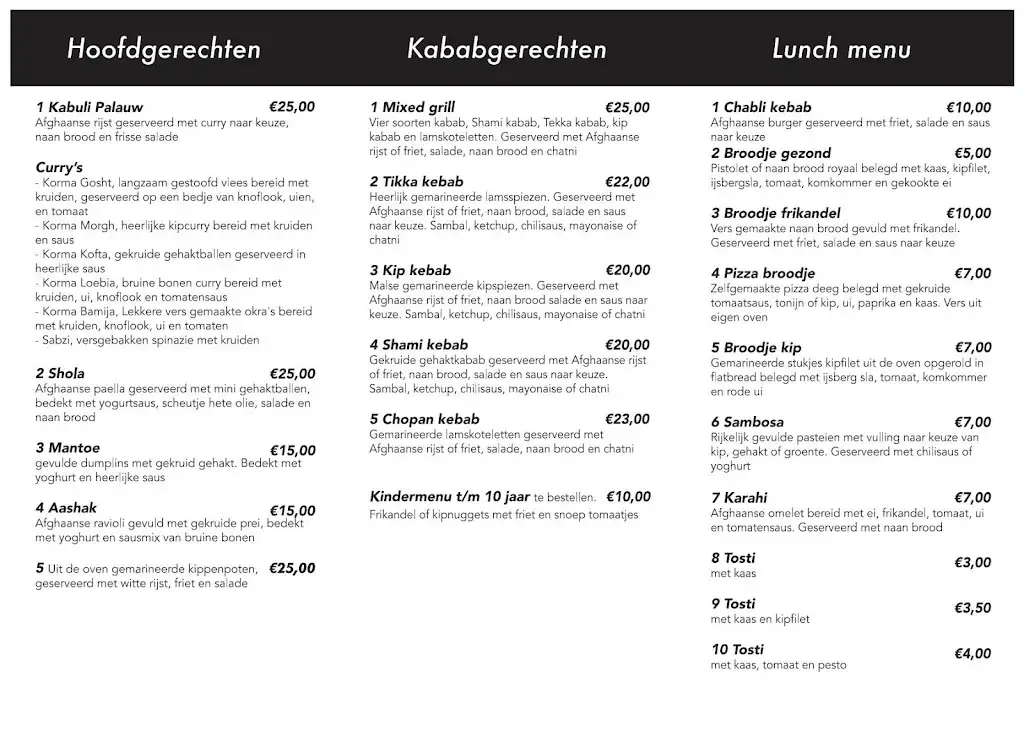 Menü_Parwaan Restaurant_Hoogerheide_Bild_3