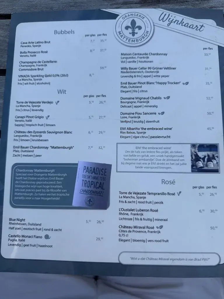 Menu_Orangerie Mattemburgh_Hoogerheide_immagine_1