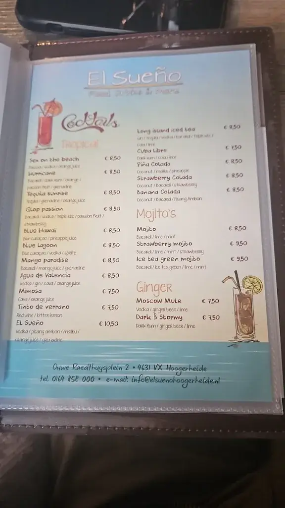 Menu_El Sueño Food, Drinks & More_Hoogerheide_image_1