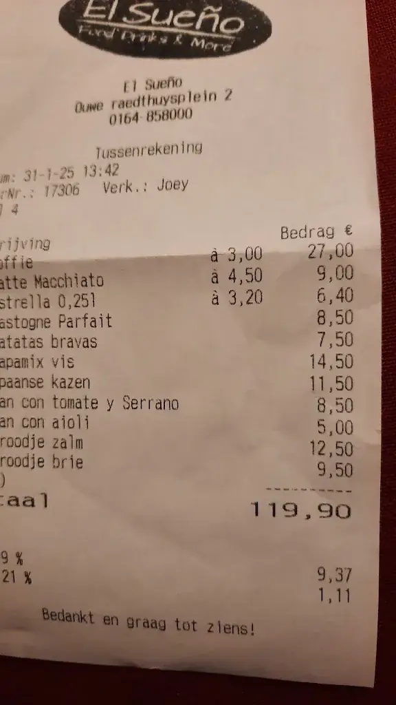 Paul Mariman_El Sueño Food, Drinks & More_Hoogerheide_review