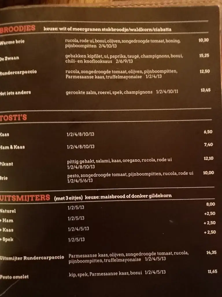 Menu_Grand-Café De Zwaan_Hilvarenbeek_image_2