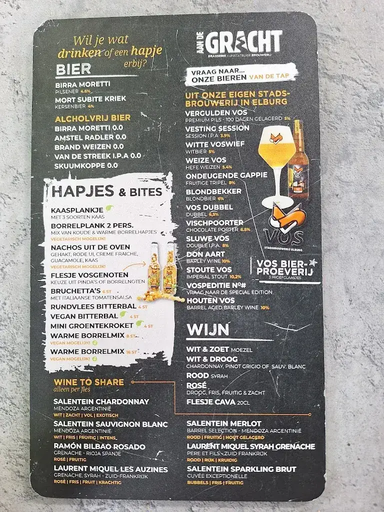Menü_Aan de Gracht Elburg_Elburg_Bild_1