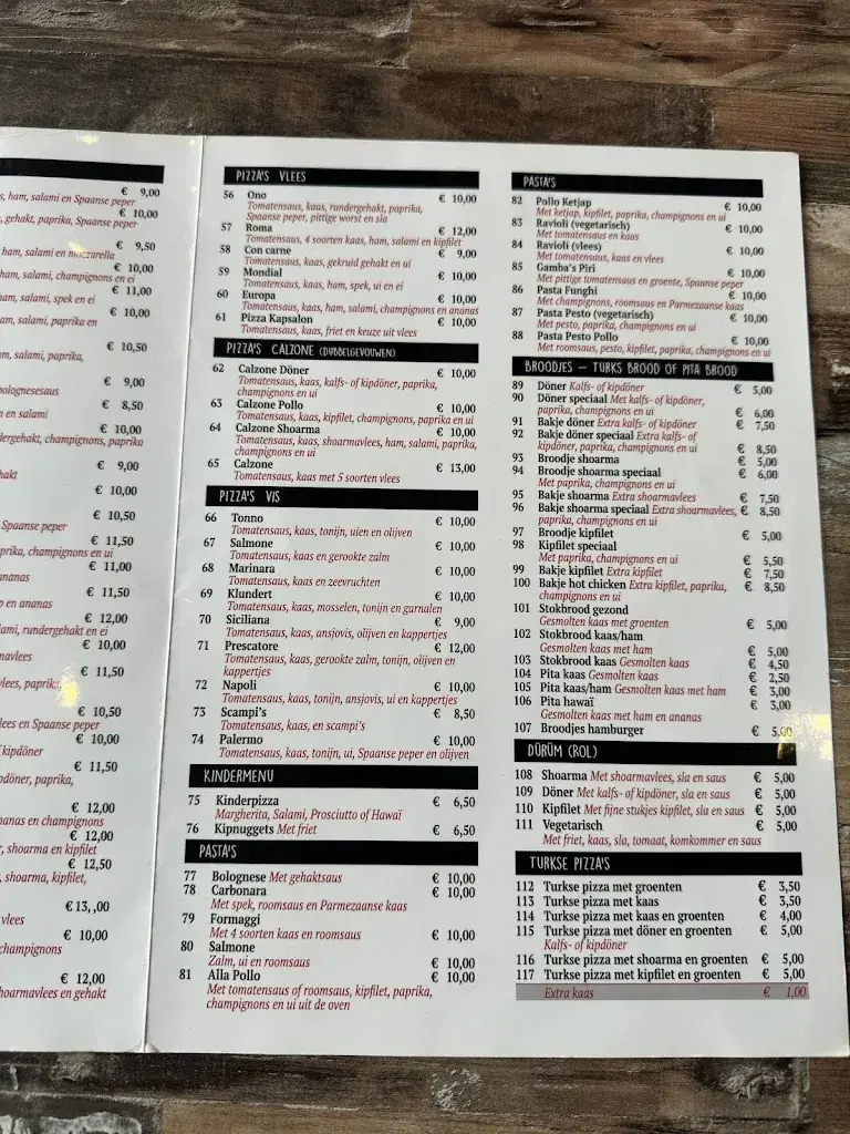 Menu_Pizzeria Grillhouse Klundert_Klundert_image_1