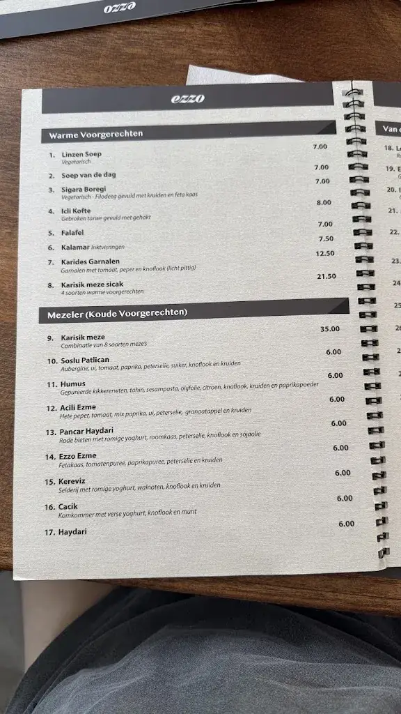 Menu_Ezzo Restaurant_Rotterdam_image_3