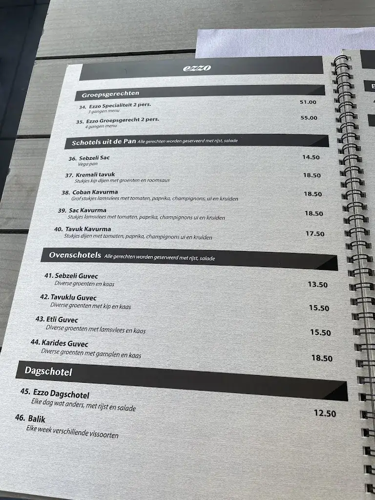 Menu_Ezzo Restaurant_Rotterdam_image_4