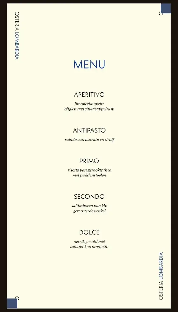 Menu_Osteria Lombardia_Rotterdam_image_1