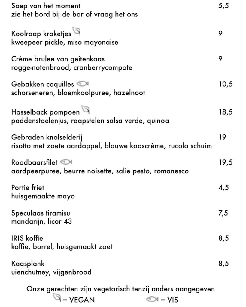 Menu_Restaurant IRIS_Eindhoven_image_2