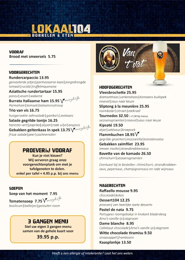 Menu_Lokaal104 : De plaats voor Lunch, Borrel & Diner in Zundert_Zundert_image_1