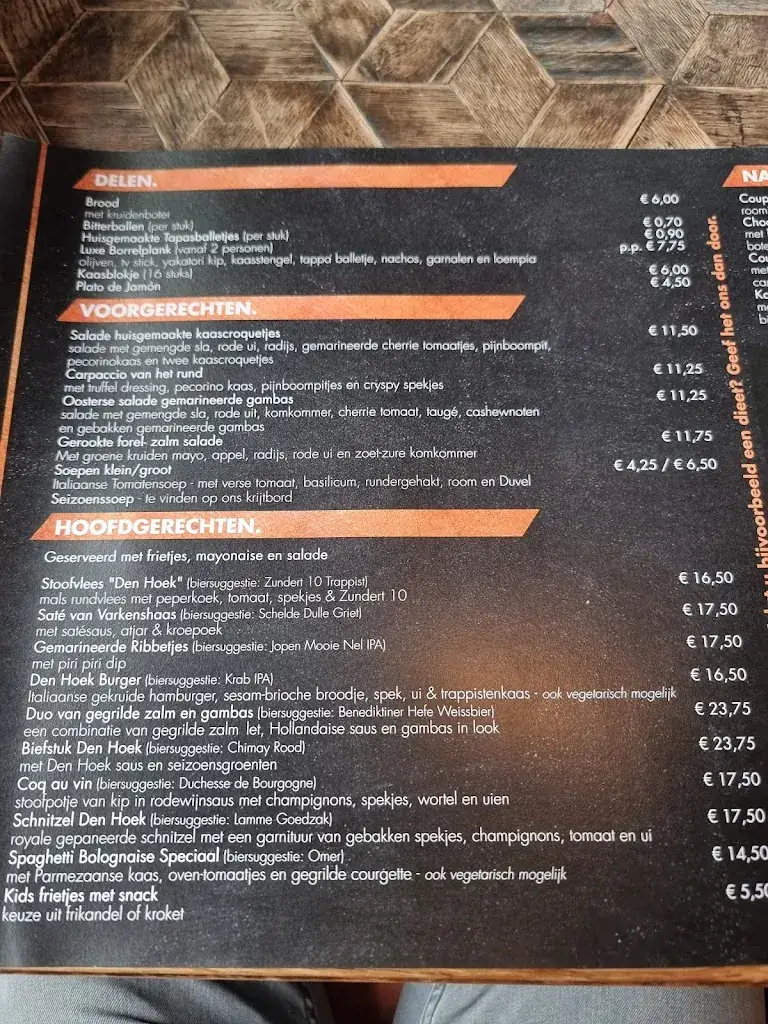 Menu_Bier - Eetcafé - Biljartcentrum Den Hoek_Zundert_image_1
