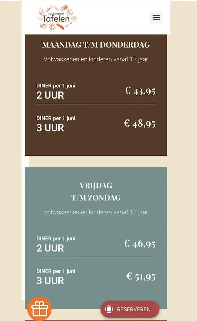 Menu_Restaurant Tafelen_Rijsbergen_immagine_1