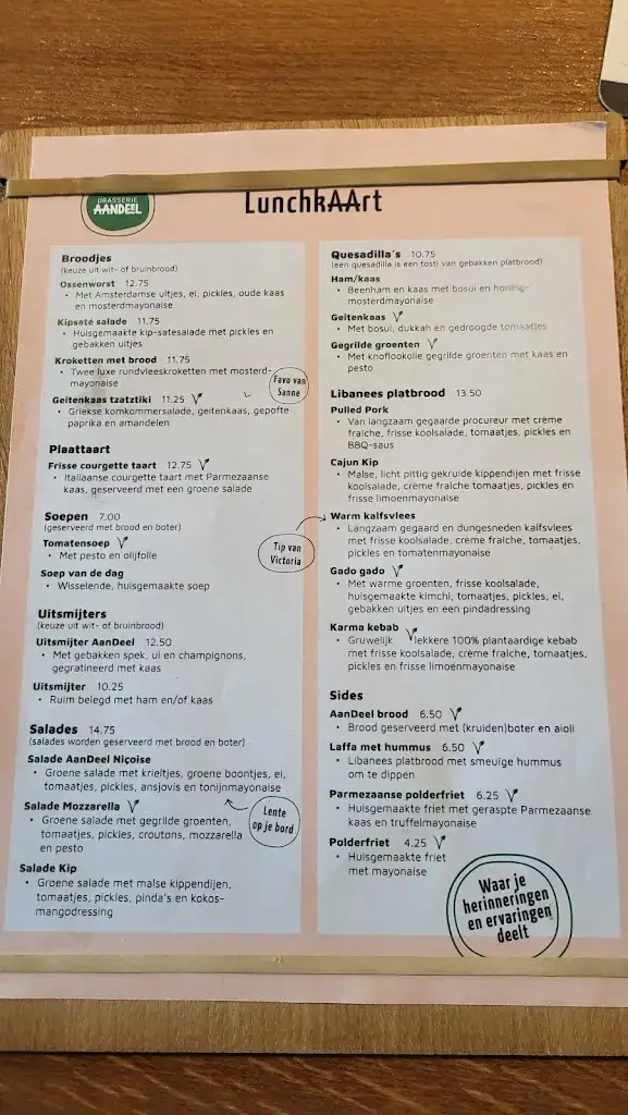 Menu_Brasserie AanDeel_Emmeloord_image_1