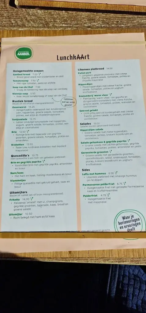 Menu_Brasserie AanDeel_Emmeloord_image_2