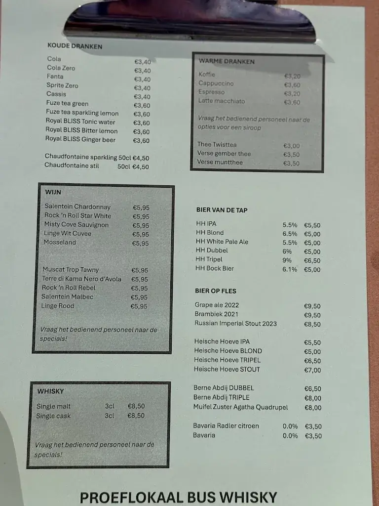 Menu_Bus Whisky Distillers_Loosbroek_image_1