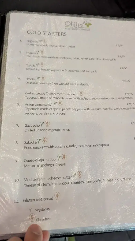 Menu_Restaurant Olijfje_Amsterdam_image_2