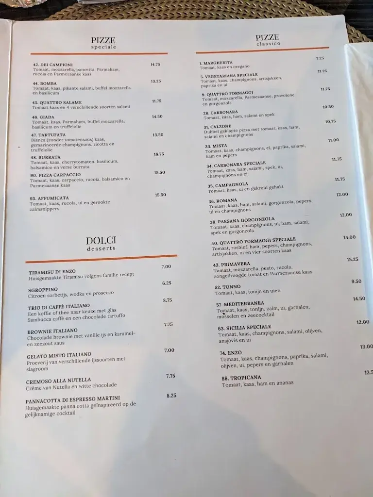 Menu_Da Enzo Emmeloord_Emmeloord_image_1