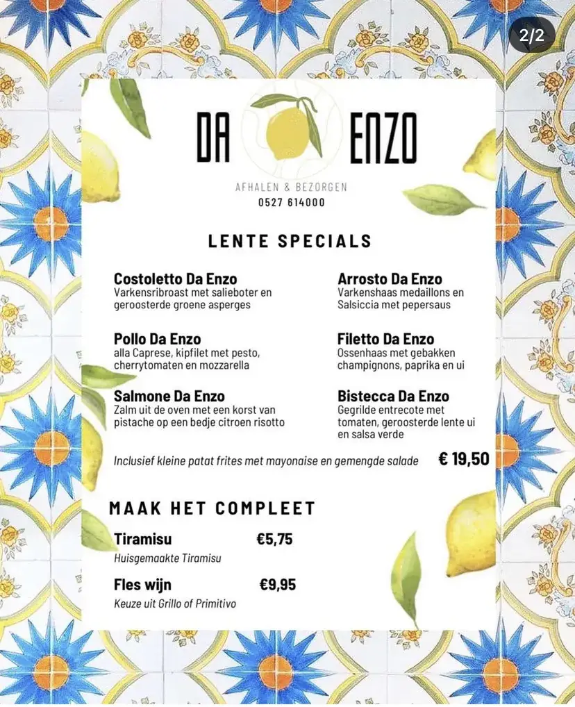 Menu_Da Enzo Emmeloord_Emmeloord_image_4
