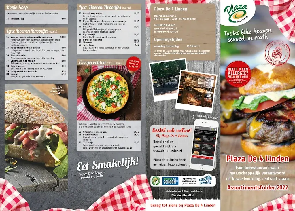 Menu_Familierestaurant Cafetaria De 4 Linden_Middelbeers_image_2