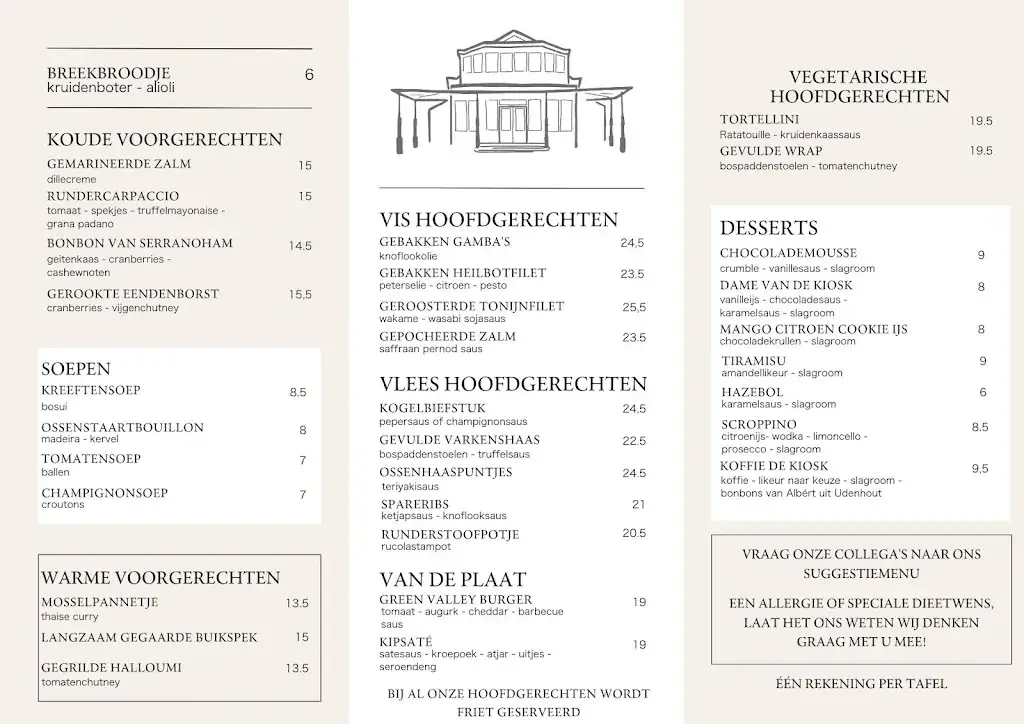Menu_Café Brasserie De Kiosk_Zand_image_1