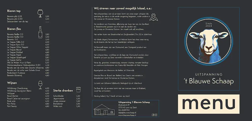Menu_Uitspanning ‘t Blauwe Schaap_Zand_immagine_2