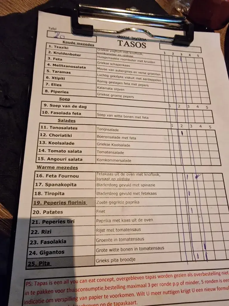 Menu_Griekse Taverna Tasos_Breda_image_1