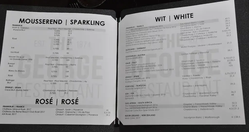 Menu_Restaurant The George_Oisterwijk_image_3