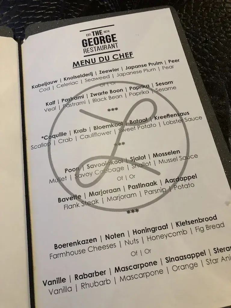 Menu_Restaurant The George_Oisterwijk_image_4