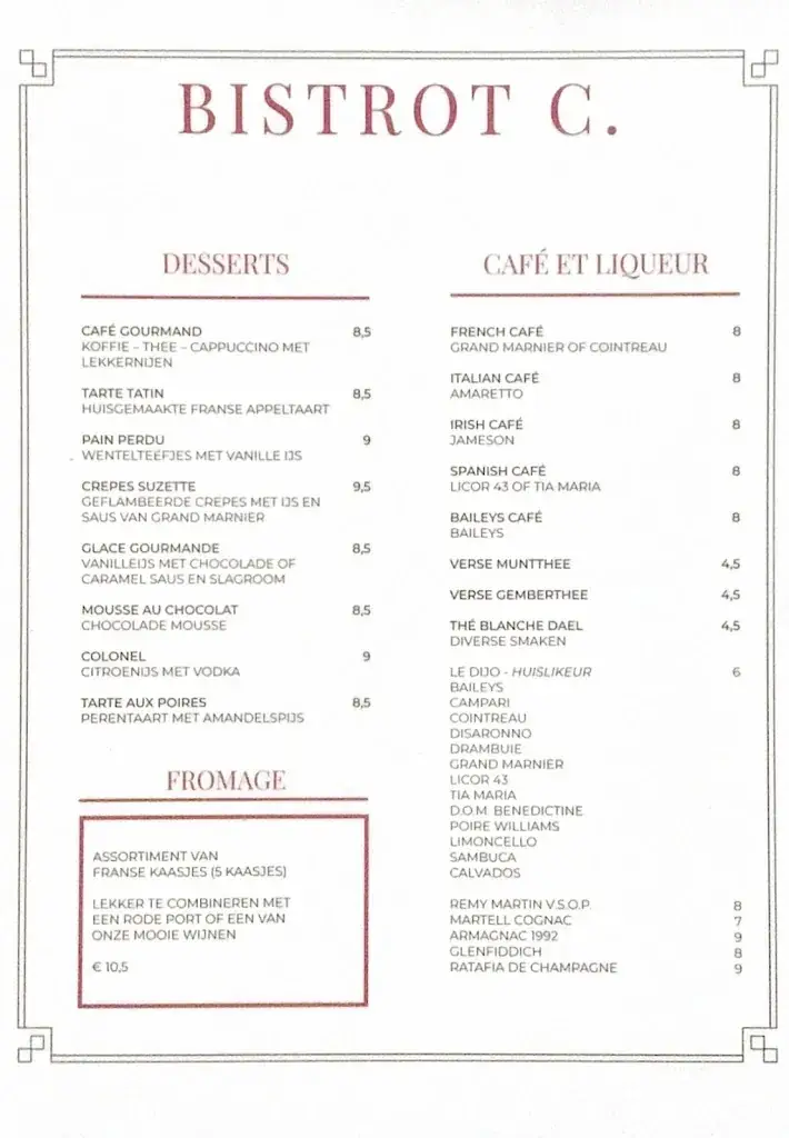 Menü_Bistrot C._Oisterwijk_Bild_2