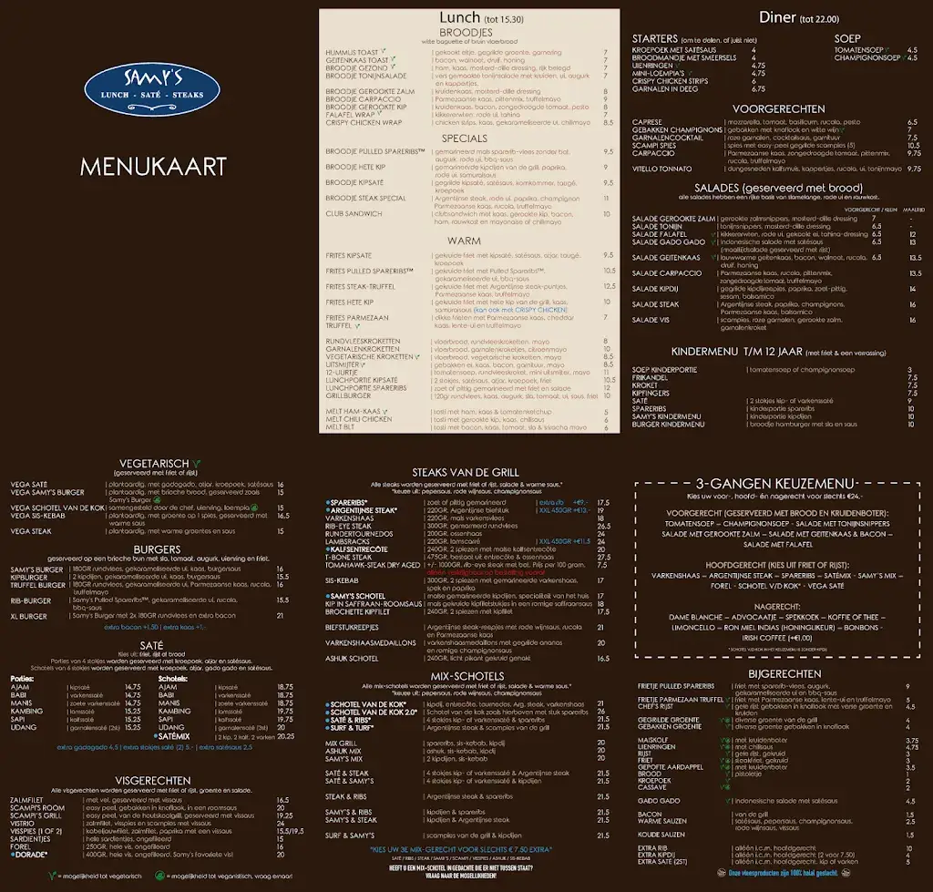 Menu_Samy's Eethuis Oisterwijk_Oisterwijk_image_1