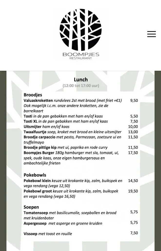 Menu_Boompjes Restaurant_Overloon_image_1