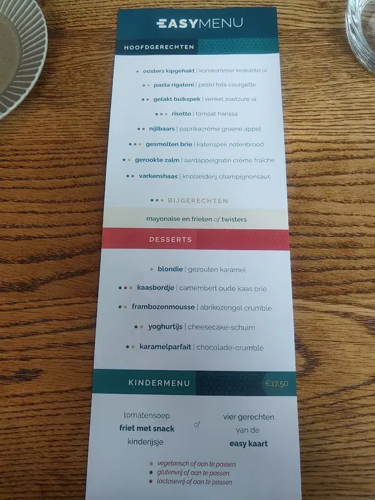 Menu_Easy restaurant_Reusel_image_1