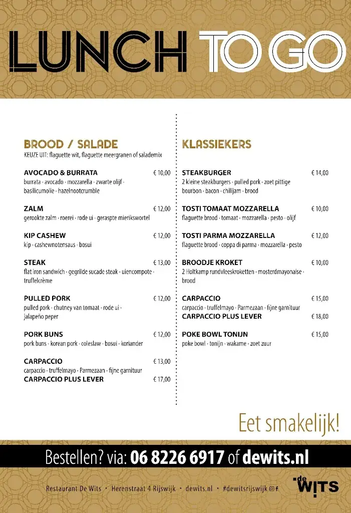 Menu_De Wits - Café restaurant_Rijswijk_image_1