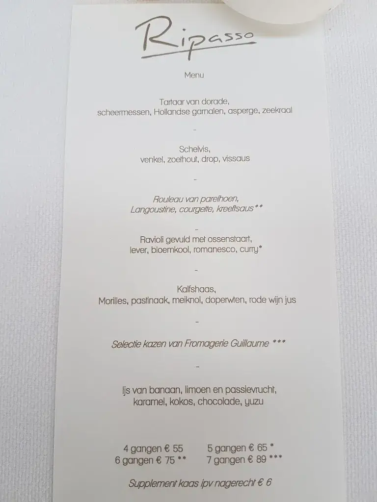 Menu_Restaurant Ripasso_Terheijden_image_3