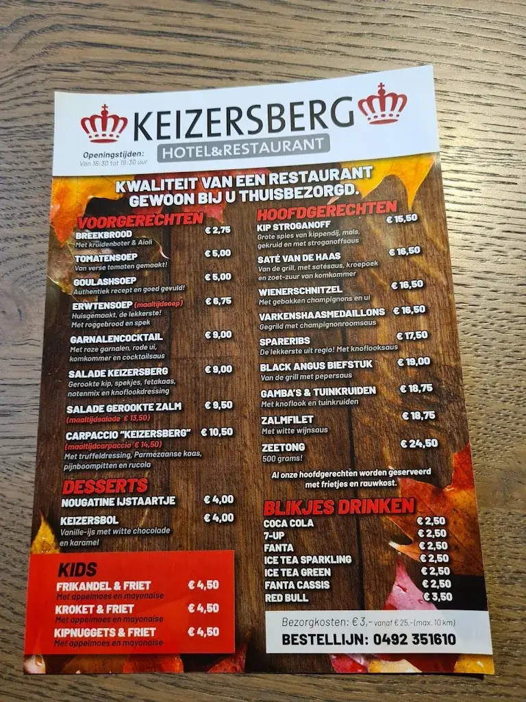 Menu_Hotel Restaurant Keizersberg_Elsendorp_image_2