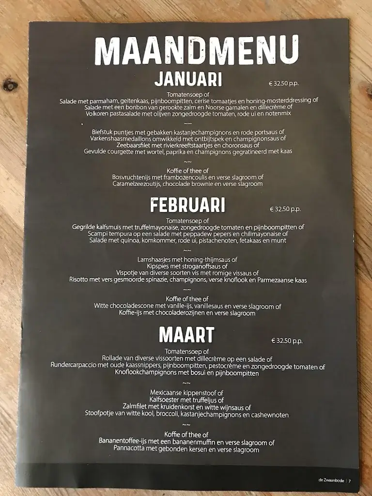 Menu_Grand Café De Zwaan Borkel_Valkenswaard_image_1