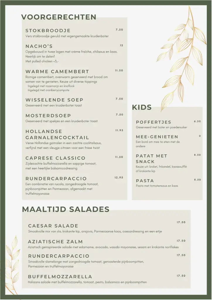 Menu_Brasserie Fortuin_Hardenberg_imagen_2
