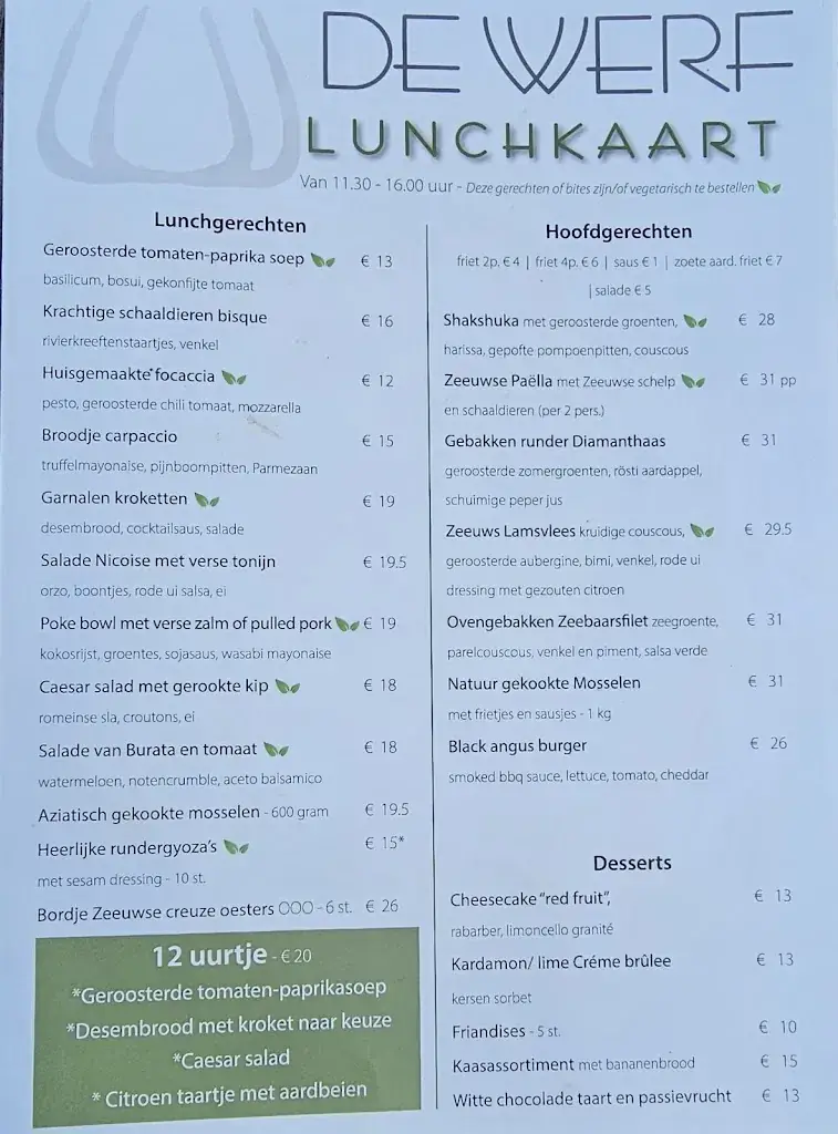 Menu_Restaurant De Werf in Veere ( NL)_Veere_image_1