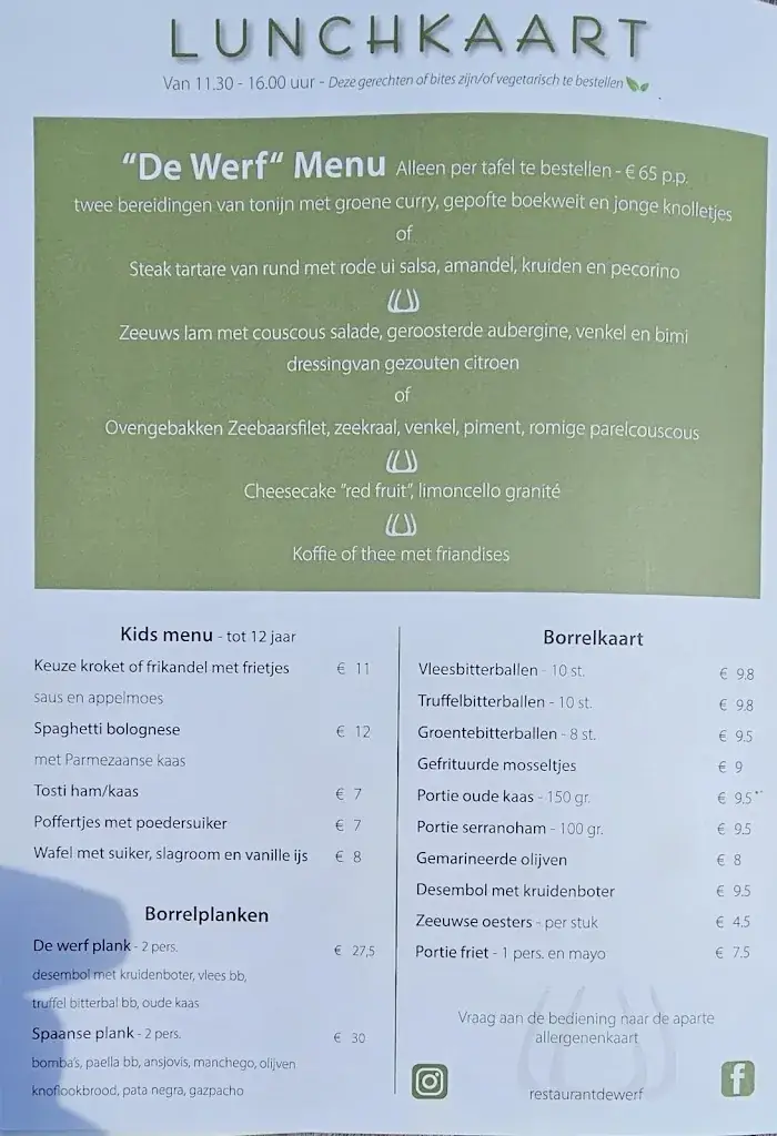 Menu_Restaurant De Werf in Veere ( NL)_Veere_image_4