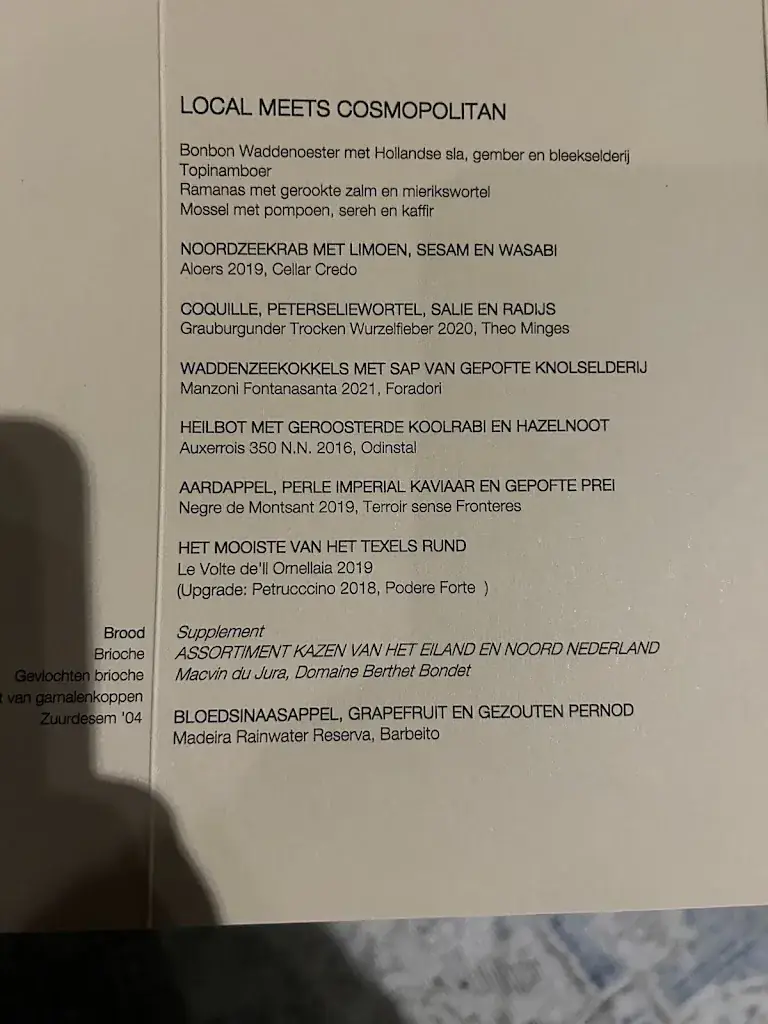 Menu_Bij Jef Restaurant & Hotel_Texel_image_1