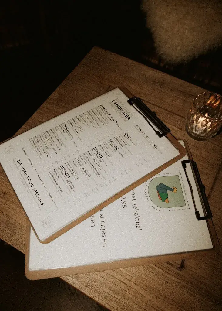 Menu_Restaurant Landwater_Amsterdam_image_1