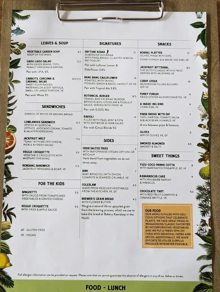 Menu_Lowlander Botanical Bar & Restaurant_Amsterdam_image_1