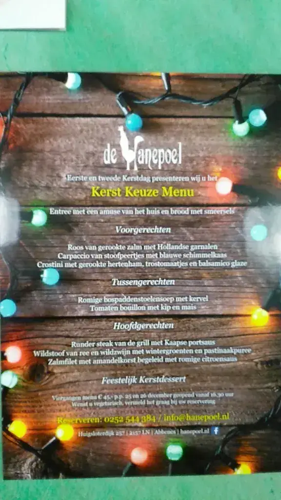 Menü_Restaurant De Hanepoel_Abbenes_Bild_1