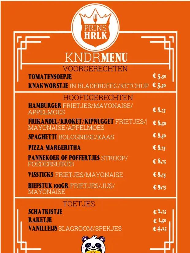 Menu_Restaurant Prins HRLK/ café De Jonge Prins_Zand_image_3