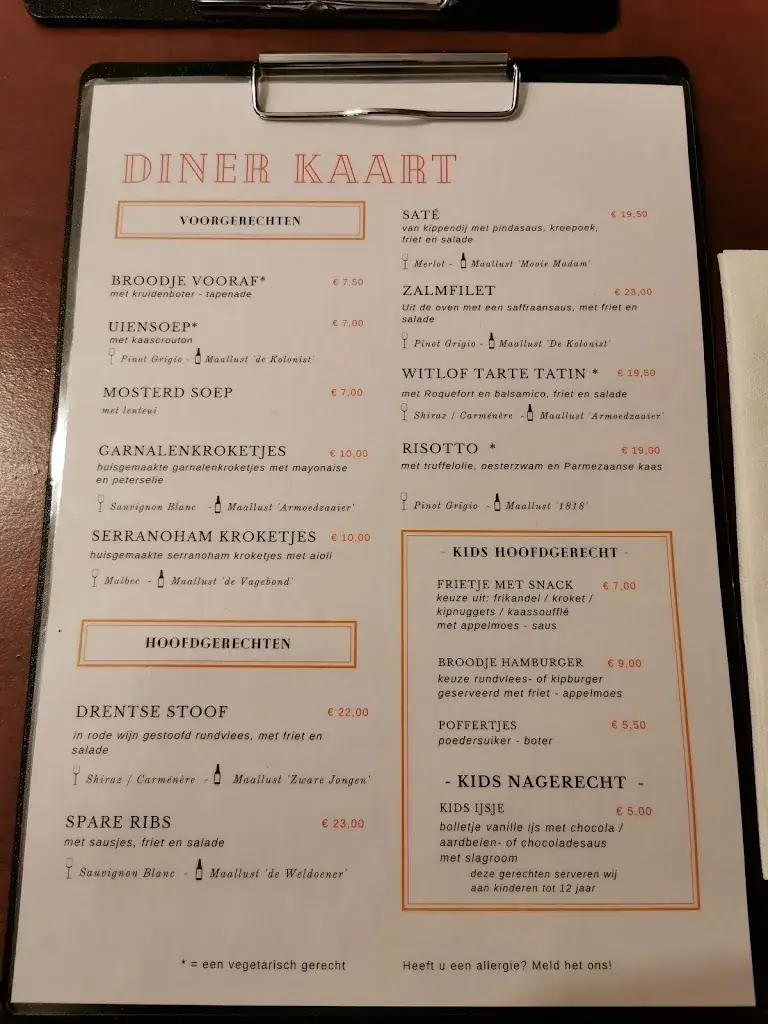 Menu_Restaurant Het Grote Zand_Hooghalen_image_2
