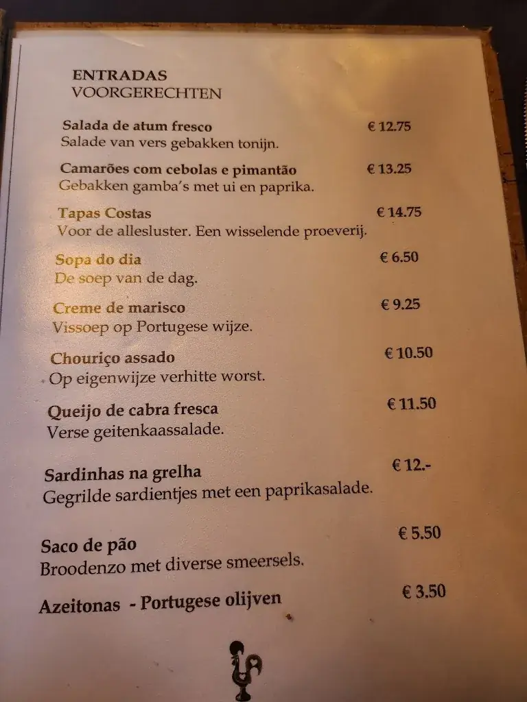 Menu_Portugees Restaurant Costas_Medemblik_image_1