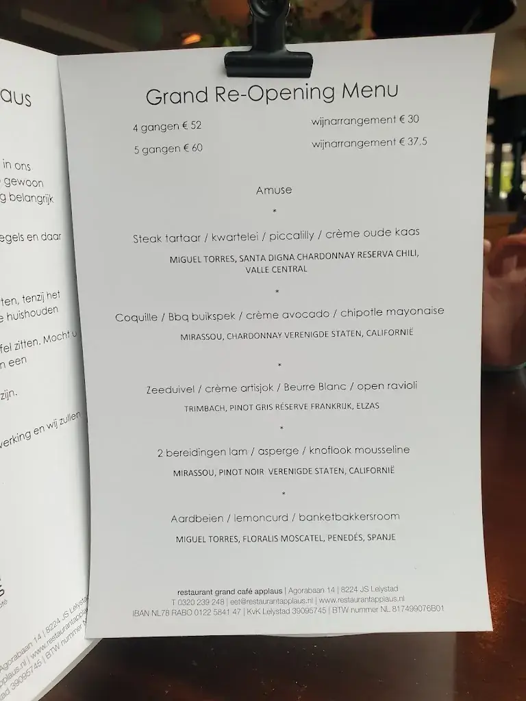 Menu_Restaurant Applaus_Lelystad_image_4