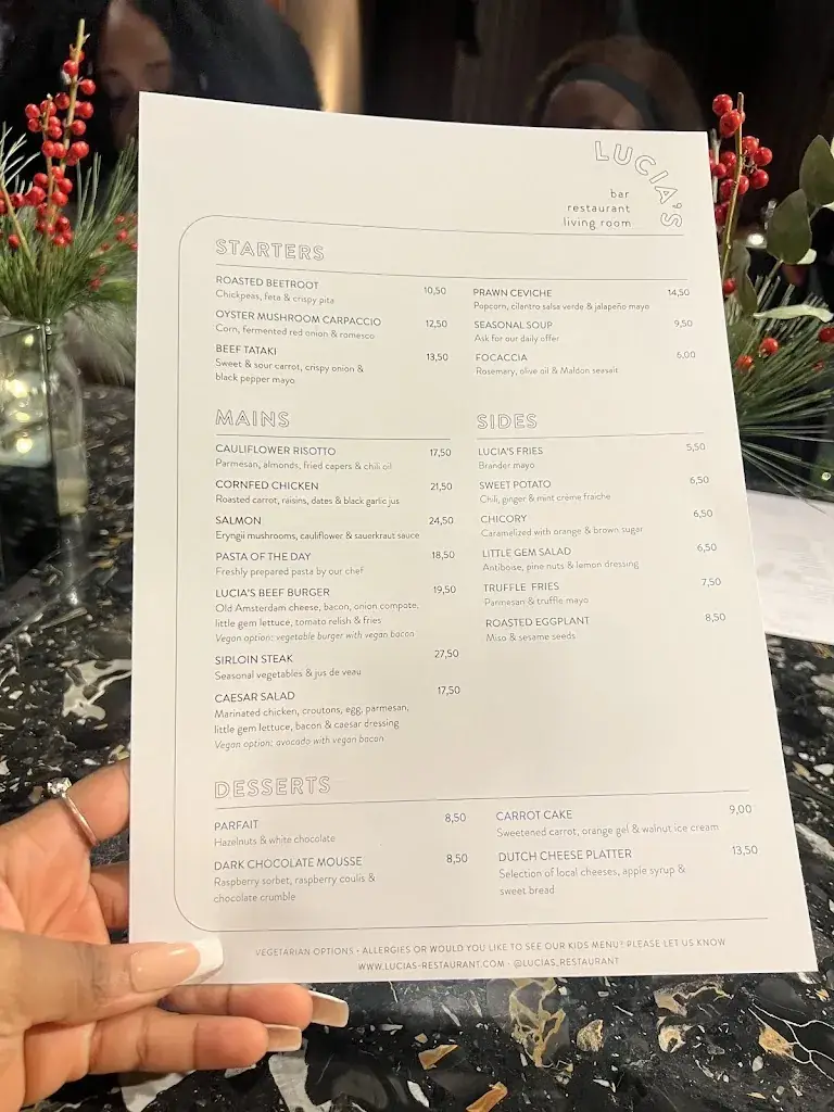 Menu_Lucias Restaurant_Amstelveen_image_3