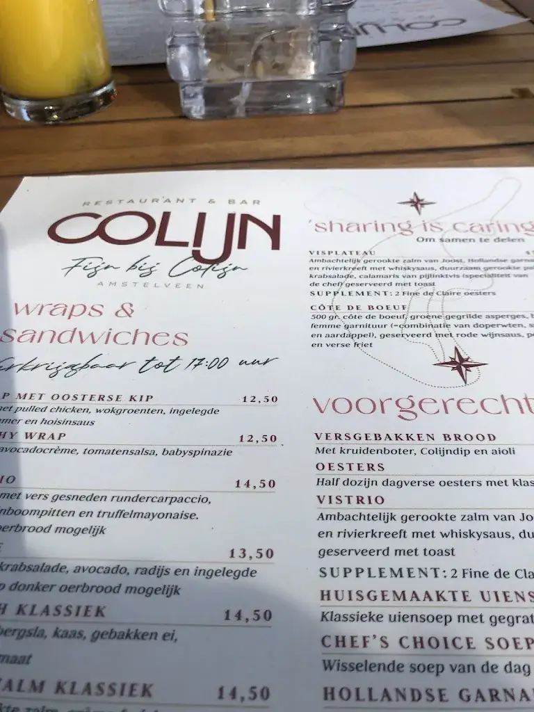 Menu_Restaurant Colijn_Amstelveen_immagine_1