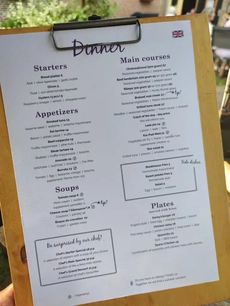 Menu_De Heeren van Sonoy_Alkmaar_imagen_4