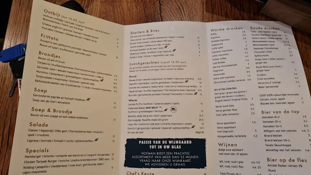 Menu_Bar Restaurant Hofman_Alkmaar_image_4